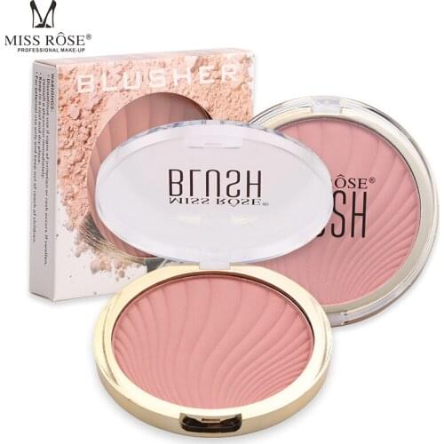 MISS ROSE Six-color Matte Blush Rouge Nude Makeup Powder Lasting Natural Brighten Skin Color Cosmetic Gift for Girl Hot Selling