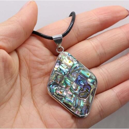 Fashion Natural Abalone Necklace Reiki Heal Simple Geometry Sea Shell Good Quality Necklace Jewelry for Women GIfts