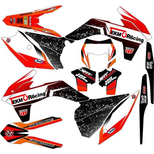 EXC 2016-2014 Full set of 3M Stickers kits Motocross Backgrounds Graphics Decals for KTM EXC XC-W EXC-F 2014 2015 2016