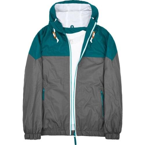 Outdoor hooded jacket men windproof waterproof new summer thin Plus Size zipper Coats Long Sleeve Inner mesh Hoodies outerwear