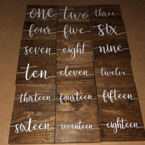 Wedding Table Numbers Label Sticker Decal Party Wedding Table Box Number Wall Decal Sticker Vinyl Home Decor