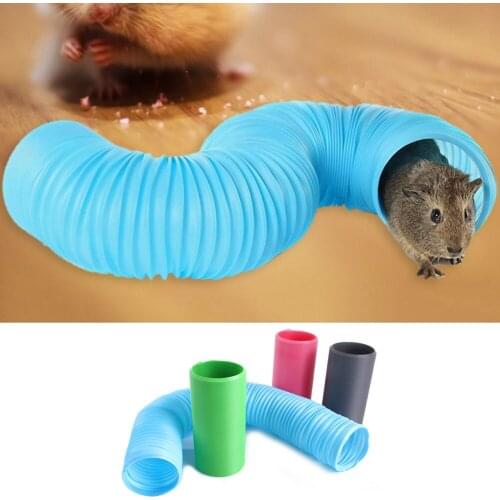 Small Animals Play Tunnel Telescopic Collapsible Training Channel Tubes For Rabbit Ferret Rat Guinea Pig Hamster Funny Toys