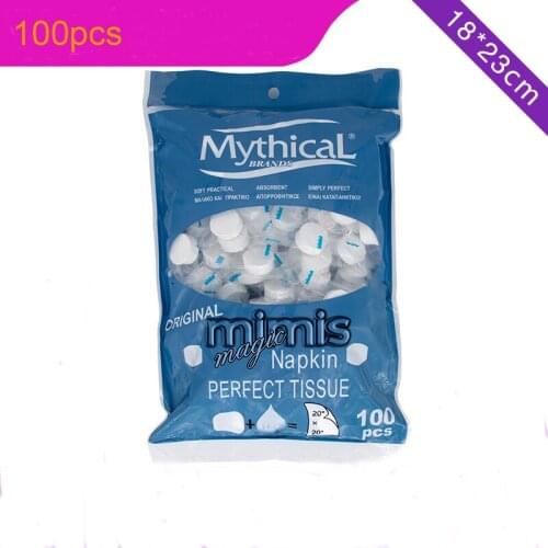 100pcs/lot Magic Disposable Compressed Face Towels Mini Portable Hand Face Cleaner Care Cotton Tissue Towel For Outdoor Travel