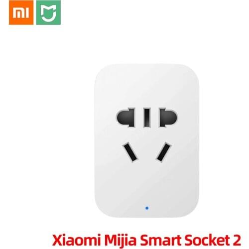 Original Xiaomi Smart WiFi Socket 2 Plug Basic Wireless Remote Socket 2 Smart Travel Adapter Power on and off UK/US/AU/EU Plugs