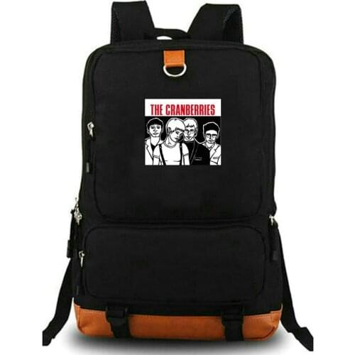 The Cranberries Backpack Never Grow Old Schoolbag Band Music Rucksack Satchel School Bag Laptop Day Pack