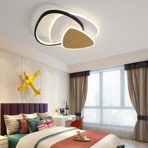 Modern art bedroom LED Ceiling lamp lights desiner metal triangle living room kitchen indoor home lighting fixtures
