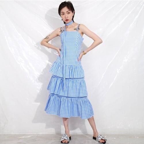 Vicce-Love Summer Dresses In A Cage