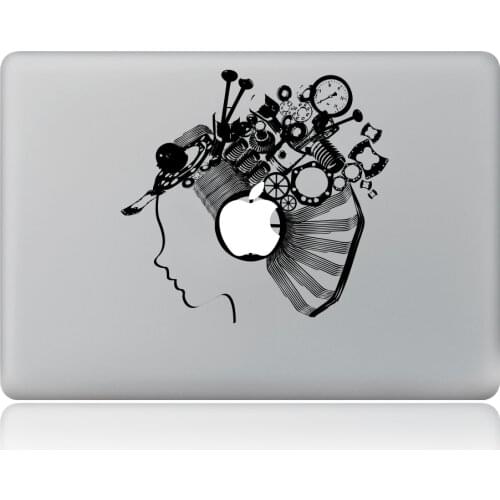 Robot Girl Avatar Vinyl Decal Laptop Sticker For DIY Macbook Pro Air 11 13 15 inch Laptop Skin