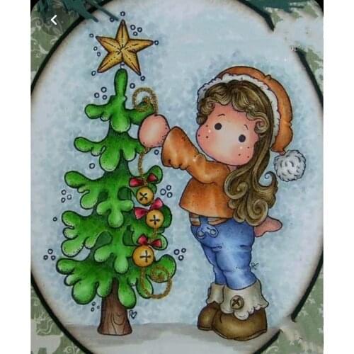 Yulan Girl Pattern Stamp And Metal Die Scrapbooking Alphabet Stamp Embossing Craft Silicone Transparent Stampstampons