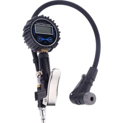 0-200 PSI Digital Tire Air Inflator with Pressure Gauge Heavy Duty Air Inflator Gauge