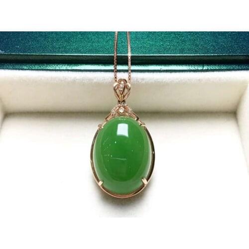 18K gold inlay and Tian Biyu Dan face pendantJ47