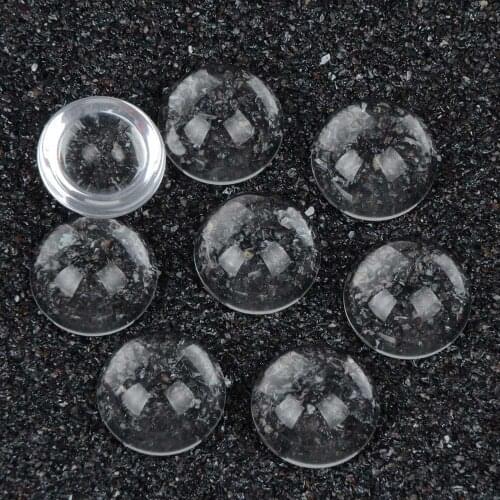 20pcs/lot 18mm Transparent Clear Glass Dome Cabochons Magnifying Cabochon Accessories For DIY Jewelry