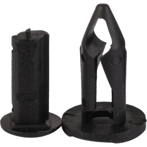 30Pcs Nylon Push in Rivets Retainer Clips for Car Bumper Fender 8mm Hole