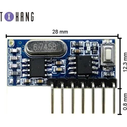 33mhz RF Receiver Learning Code Decoder Module 433 mhz Wireless 4 Channel output Diy kit For Remote Control 1527 diy electronics