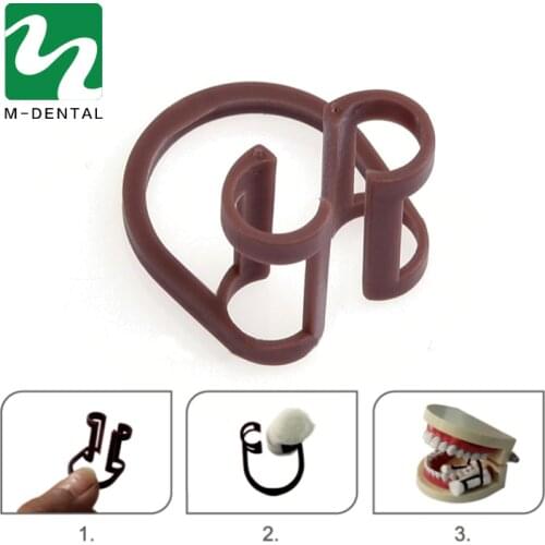 40PCS Cotton Roll Holder Disposable Clip for Teeth Dental Clinic Dental Isolator Tool