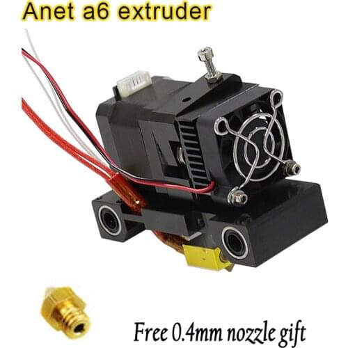 Anet A6 titan Extruder 12V 40W MK8 0.4mm Nozzles extrusor 1.75 filament 42 step motor for Reprap makerbot i3 3D Printer parts