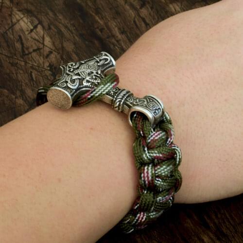 Viking Thor Hammer Bracelet Mjolnir Bracelet Amulet Norse