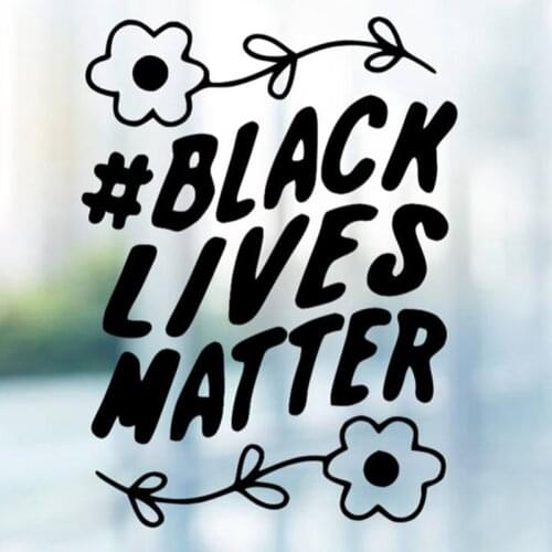Black/Sliver Black Lives Matter BLM Cute Sticker Vinyl Car Styling Accessories Auto Car Window Bumper Decal S1259
