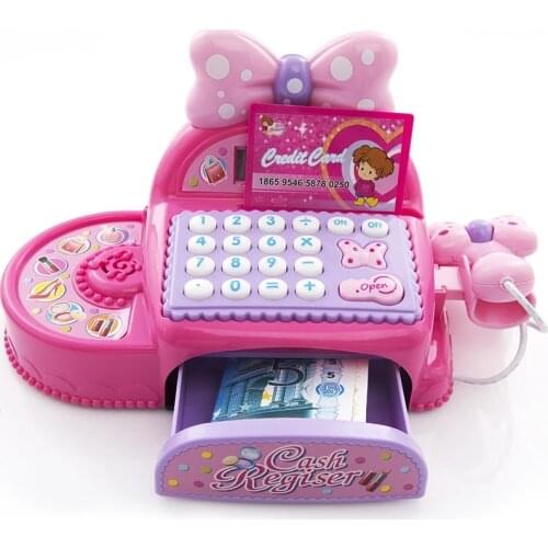 Kids Multi-functional Supermarket Cash With Calculator Register Simulated Role Play Toy For Girl Childrens day Birthday Gift
