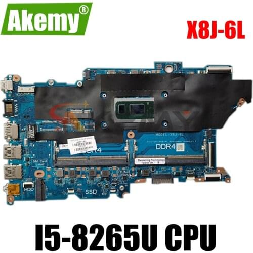 For HP ProBook X8J-6L 440 G6 450 G6 Laptop motherboard With i5-8265U DDR4 DAX8JMB16E0 100% Fully Tested