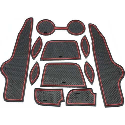 For Toyota Corolla 2007 2008 2009 2010 2011 2012 2013 Non-Slip Rubber Cup Holder Sticker Gate Slot Pad Door Groove Mat Styling