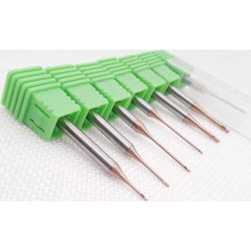CNC carbide coating Long neck Ball Nose End Mills tungsten steel end mills Long neck deep groove cutter engraving machine