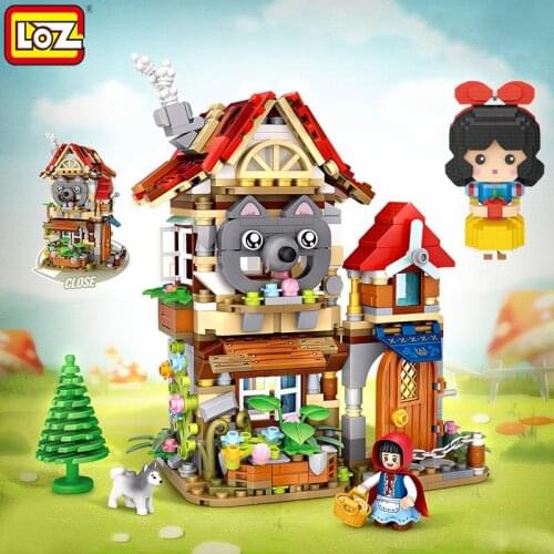 LOZ Princess Building Blocks Toys for Girl Xmas Birthday Gift House Architecture Friends Bricks Montessori Toys for Children DIY