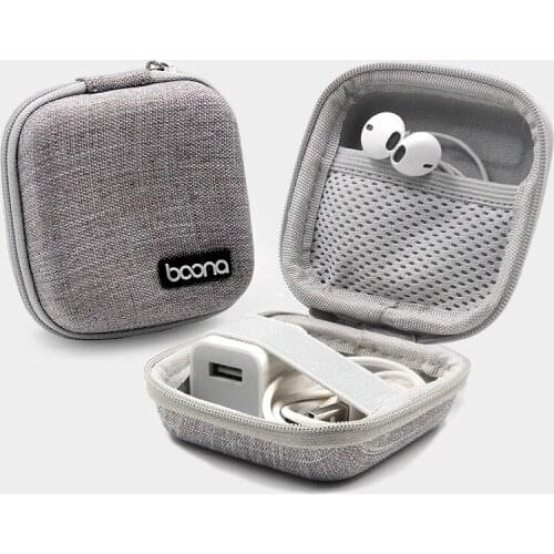 Mini Headphone Case Bag Earphone Earbuds Box Storage for Memory Card Headset USB Cable Charger Organizer Storage Bag