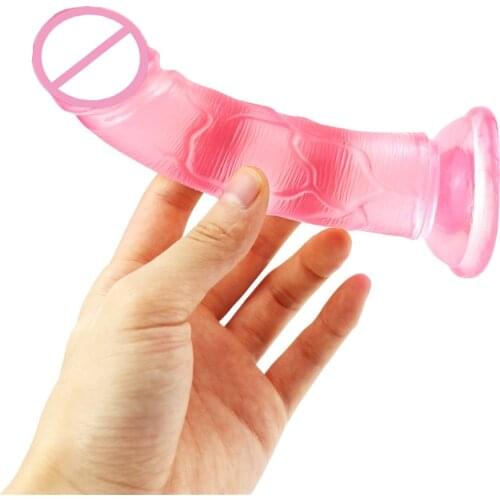 Soft Jelly Dildo Anal Butt Plug Strong Suction Cup Adult Erotic Dildos for Anal Toy Realistic Penis G-spot Orgasm adult Sex Toys