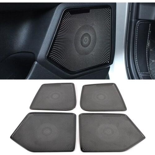 For Lexus UX ZA10 2019 2020 Stainless Car Door Panel Loudspeaker Pad Sound Speaker Cover Trim Frame Sticker Moulding Accessories