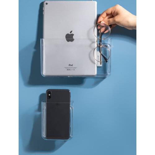 Wall Storage Box Punch-Free Storage Rack Bedside Wall-Mounted Storage Rack Bedroom Dormitory Upper Bunk Sundries Storage