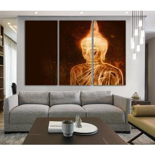 No framed FA304 Art Prints Poster Abstract Wall Pictures Buddha Portrait Zen Large Canvas Painting Living Room Home Decor