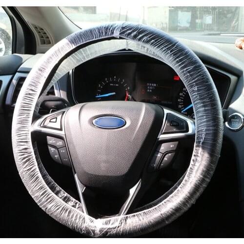 Disposable Car Steering Wheel Cover Universal Plastic Steering-Covers Interior Accessories Diameter 37-38cm Car-styling