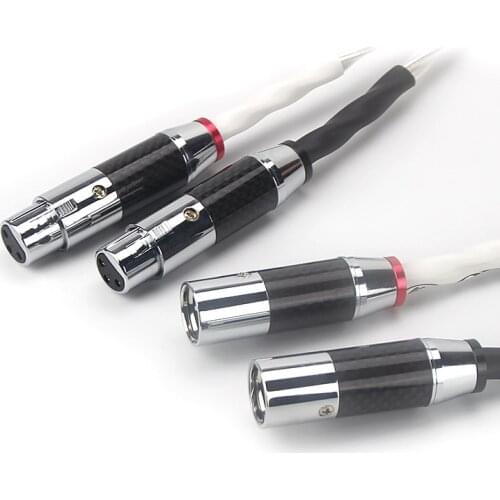 XLR Plug Balanced Female To Male HIFI Cable Hi-End Nordost Odin Reference Audio Cable With Carbon Fiber