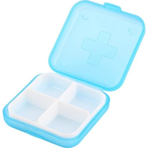 Portable Travel 6-Slot Medical Pill Box Holder Medicine Case Drug Storage Hot Selling