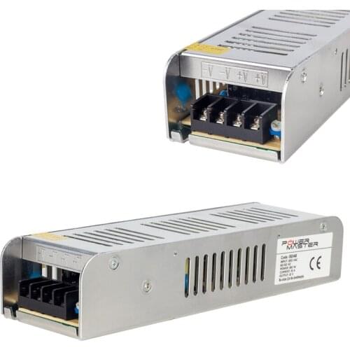 POWERMASTER PM-13248 12 VOLT - 15 AMPS SLIM CASE METAL ADAPTER (198*58*40)