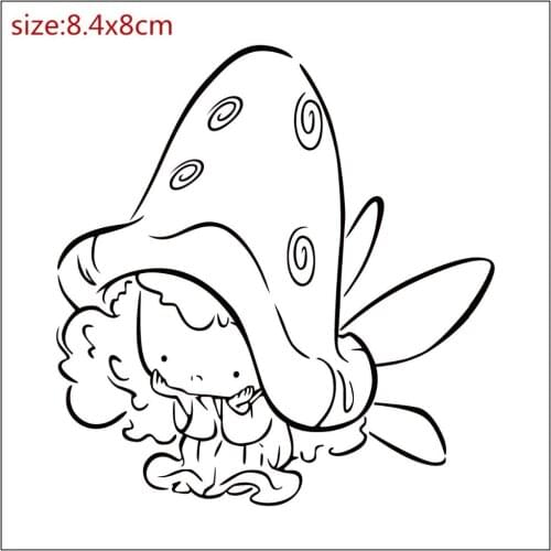 Girl and boy Transparent Clear stamps