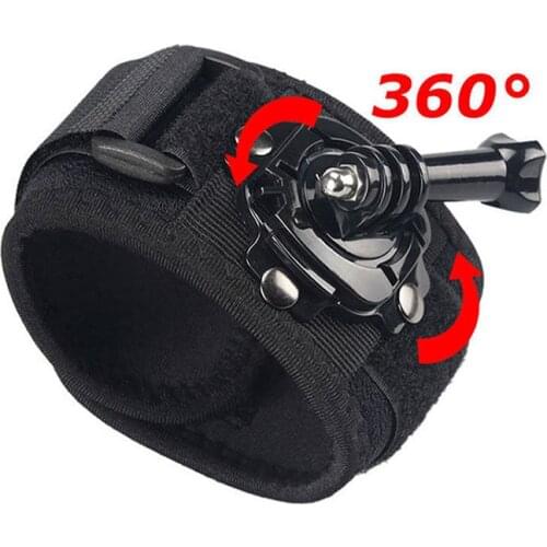 360 Degrees Wrist Mount Band Strap for GOPRO Hero 9/8/7/6/5 SJ4000 SJ5000 Xiaomi Yi