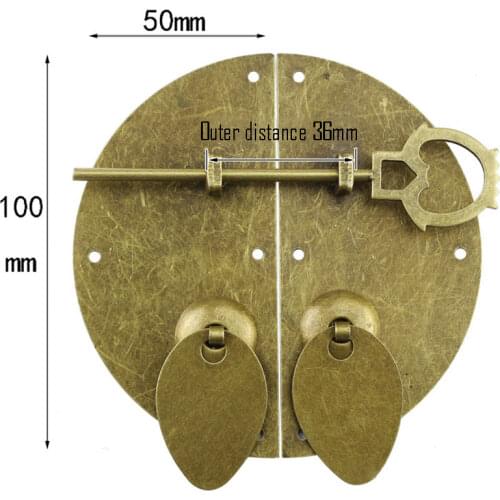 Antique Cabinet Pulls With Bolt Home Cupboard Drawer Door Handle Vintage Lock Wardrobe Dresser Knobs Pull Furniture Accessories