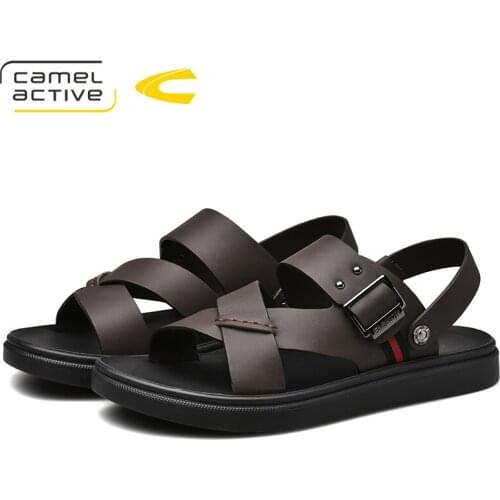 Camel Active 2019 New Genuine Leather Quick-Dryin Sandals Summer Quality Casual Sneakers Anti-Slippery Outdoor Beach Shoes 19289