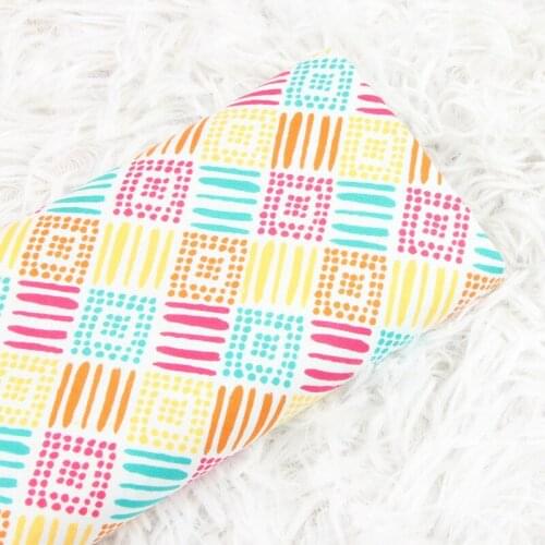 Print Fabric, Handmade DIY Patchwork Garment Sewing Cloth Half Meter Import Soft Breeze Geometric 100% Cotton Fabric Plain