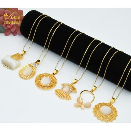 Jewelry Sets Women Gold African Earrings Necklace Jewelery Set France Wedding Jewellery For Brides Dubai Ethiopian Bridal Gifts