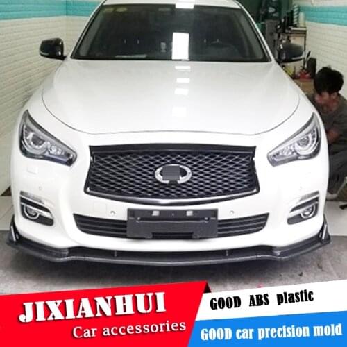 For Infiniti Q50 Body kit spoiler 2014-2017 For Infiniti Q50 S ABS Rear lip rear spoiler front Bumper Diffuser Bumpers Protector