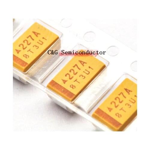 10PCS 220UF 10V D type 227 SMD tantalum capacitor