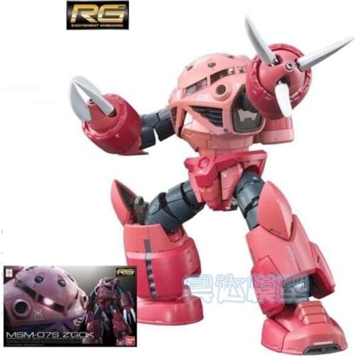 14CM Original Bandai RG 1/144 16 MSM-07S Z'GOKAssembly Action Figureals Brinquedos Model Robot Mobile Suit Kids Toys