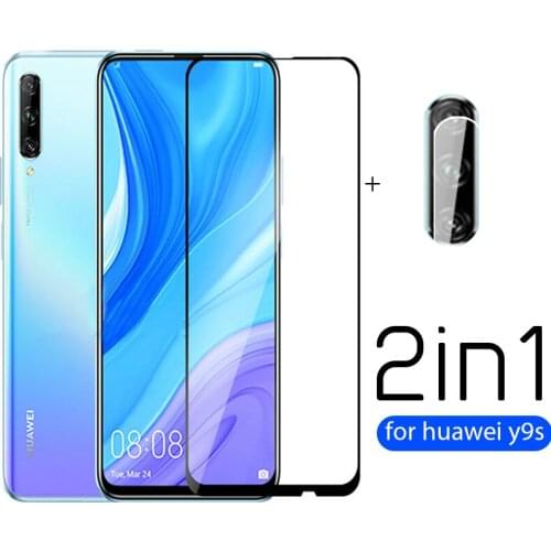 2 in1 camera lens protective glass for huawei y9s 2019 tempered glass huwei y 9s y9 s y9s stk-l2 stk-l22 stk-lx3 protector flim