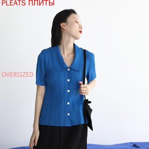 BLUE FOLD Women's Blue Shirts