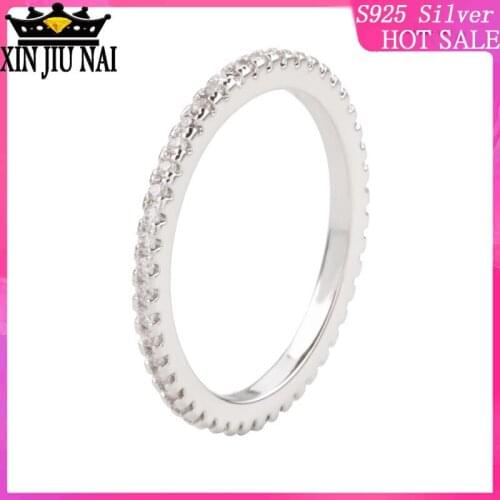 Elegant Mini Cute Invisible ultra-fine-tailed womens ring with diamond zircon single-row micro-Insert ring ring Korean version