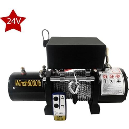 24v Electric winch 3000/4000 /4500lb Handle/wireless Wire rope ATV winches for Beach bugg