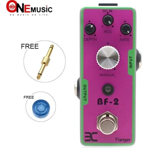 EX Pedal BF-2 Flanger Guitar Effect Pedal True Bypass ENO Compact Mini Pedal + Free Connector